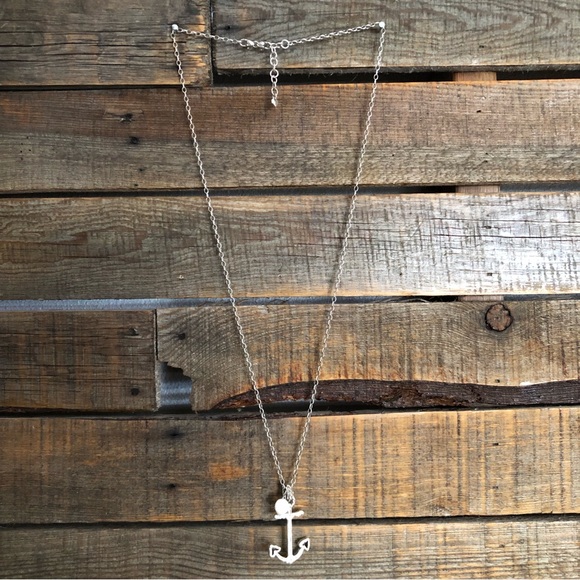 Brighton Sterling Silver Anchor Necklace - Picture 2 of 5